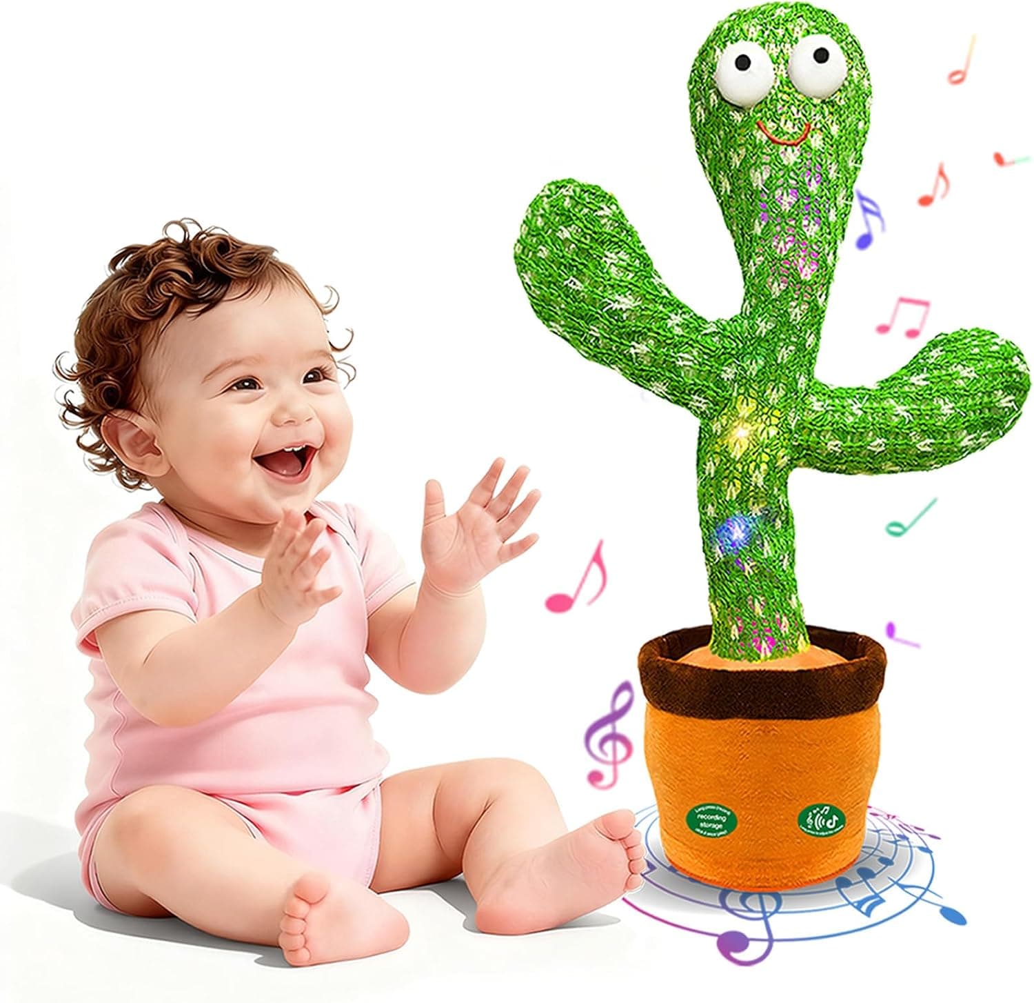 Dancing Talking Cactus Toy with Music & Repeat Mode