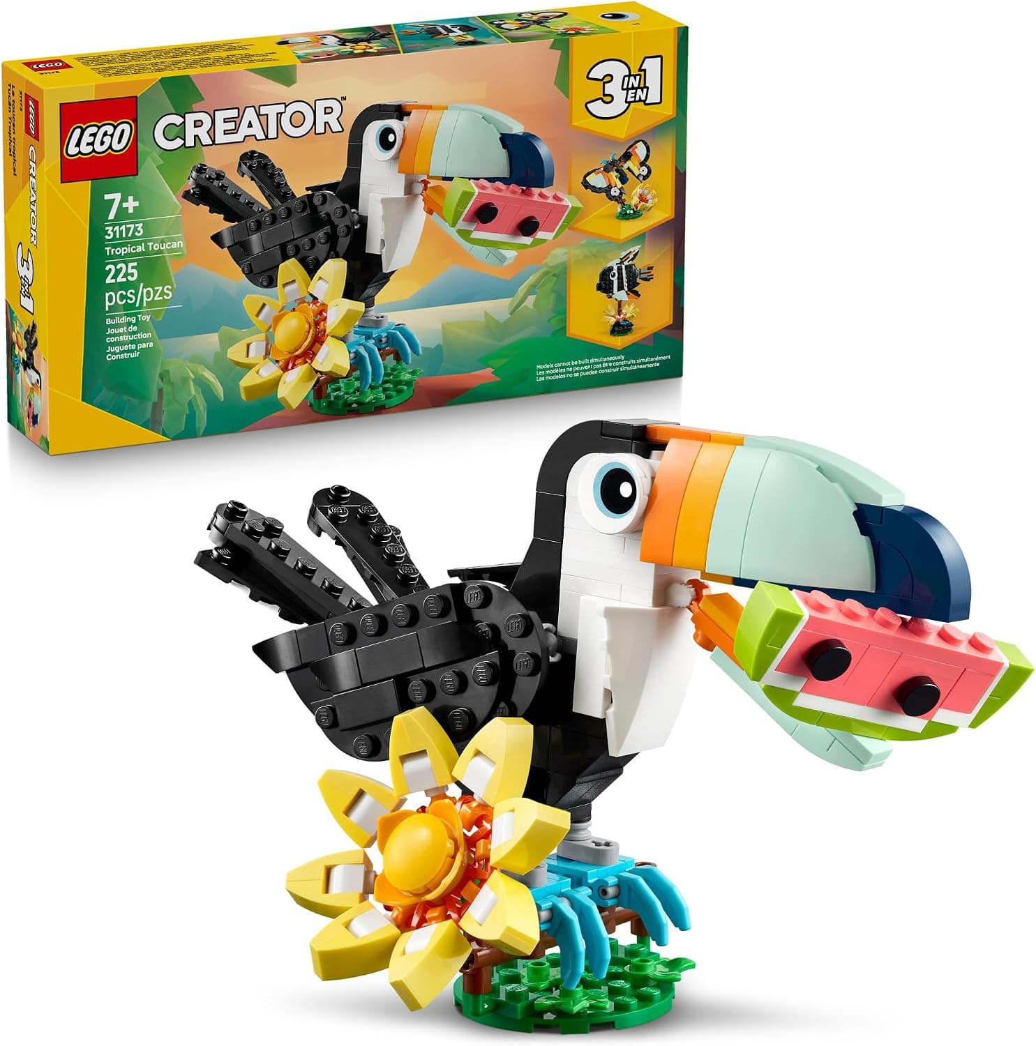 LEGO Creator 3-in-1 Tropical Toucan Building Set