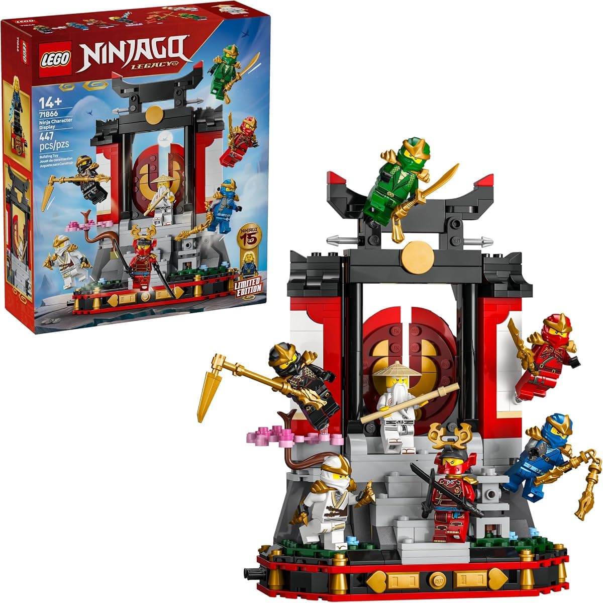 LEGO NINJAGO 15th Anniversary Ninja Character Display 71866