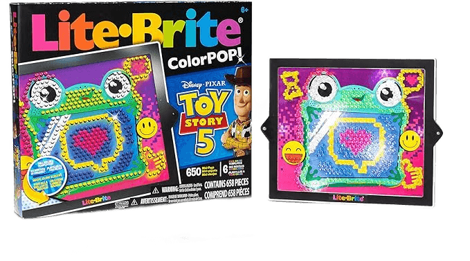 Lite-Brite ColorPOP Toy Story 5 Edition with 650 Mini-Pegs and 6 Movie Templates