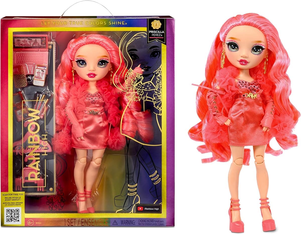 Rainbow High Priscilla Pink Fashion Doll with 10+ Accessories