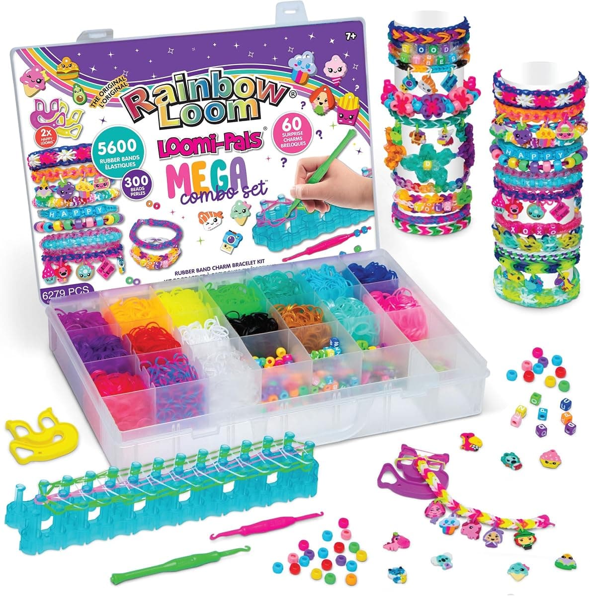 Rainbow Loom Loomi-Pals MEGA Set, 60 Charms & 5600 Bands