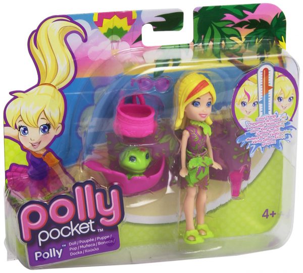 1 X Polly Pocket - Zip 'n Splash - Color Change - POLLY