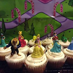 12 Disney Princess Cupcake Toppers Party Decorations