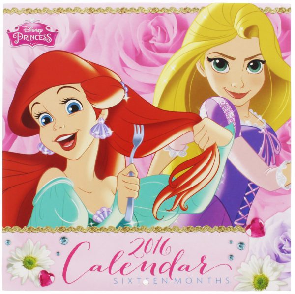 2016 Monthly Wall Calendar - Disney Princess - 16 Months