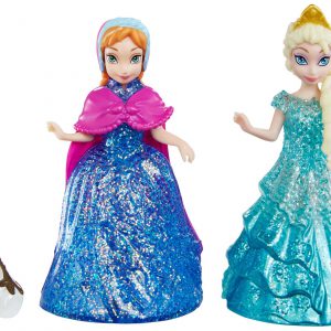 Disney Frozen Glitter Glider Anna, Elsa and Olaf Doll Set