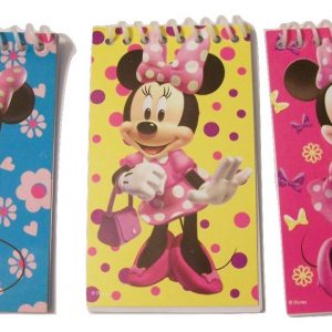 Disney Minnie Mouse Bow-tique 6 Mini Notebooks ~ Minnie on Pink, Blue, Yellow