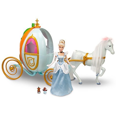 Disney Princess Cinderella Carriage Pumpkin Coach w/Full-Size 12