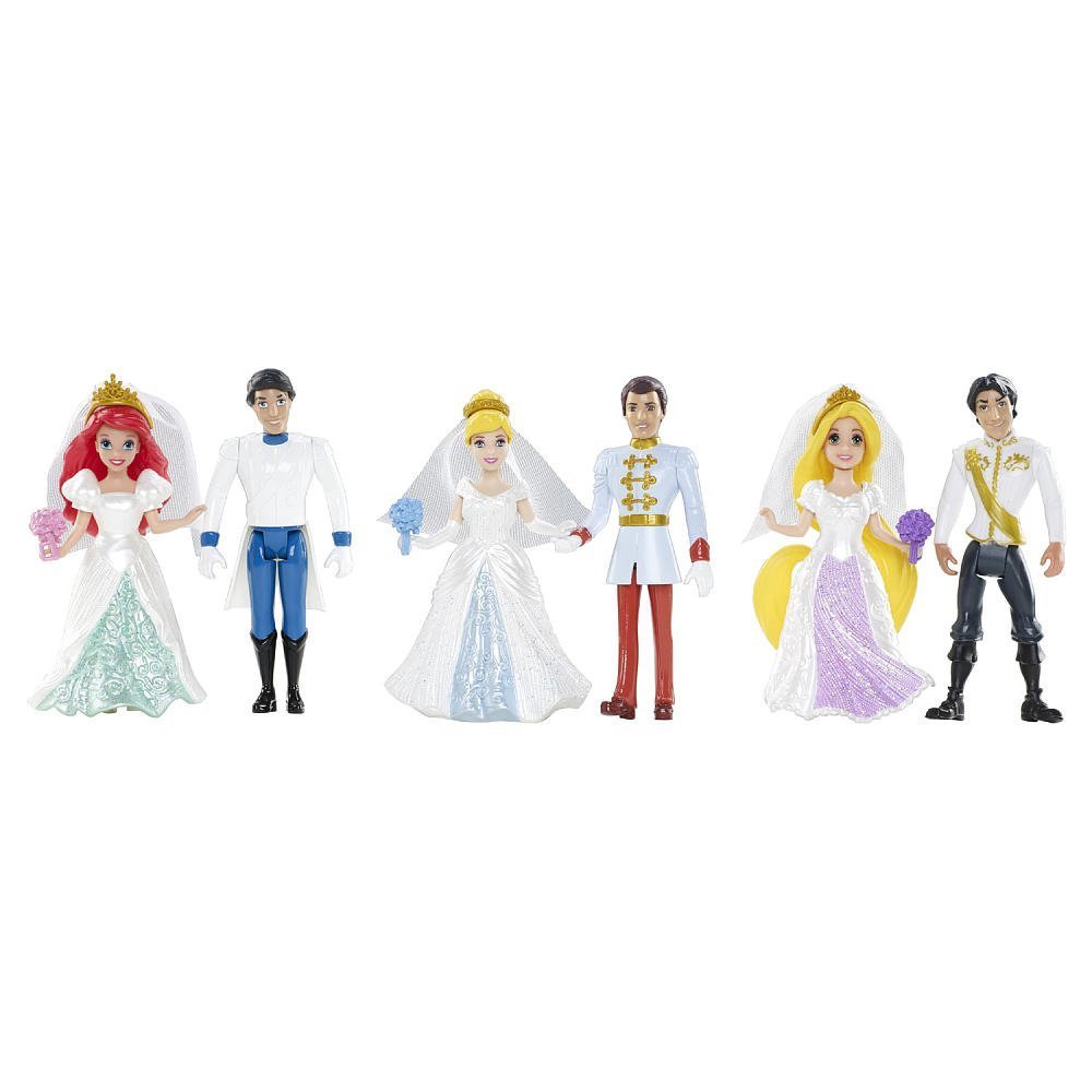 Details about   Disney Fairytale Wedding Barbie Belle Ariel Cinderella