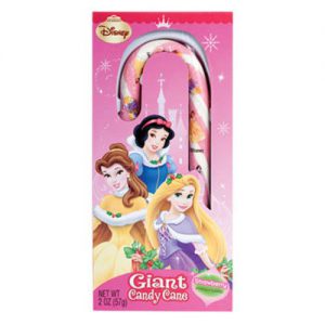 Disney Princess Giant Strawberry-Flavored Candy Cane - Featuring Belle, Snow White & Rapunzel