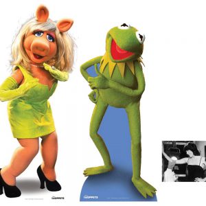 FAN PACK - Kermit and Miss Piggy (The Muppets) LIFESIZE CARDBOARD CUTOUT (STANDEE / STANDUP) - INCLUDES 8X10 (25X20CM) STAR PHOTO - FAN PACK #313