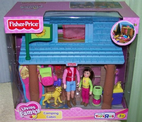 Loving Family Fisher Price Camping Cabin with Accessories
