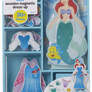 Melissa & Doug Disney Ariel Magnetic Dress-Up Wooden Doll Pretend Play Set (30+ Pieces)