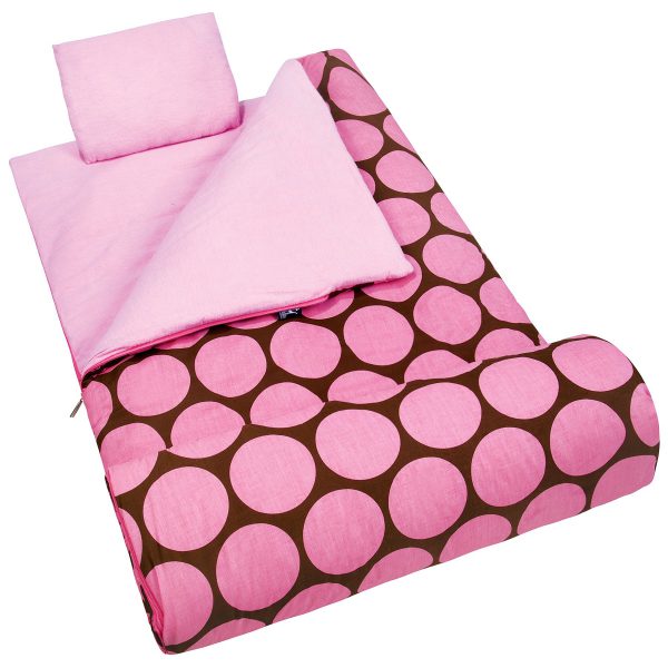 Wildkin Sleeping Bag, Big Dot Pink