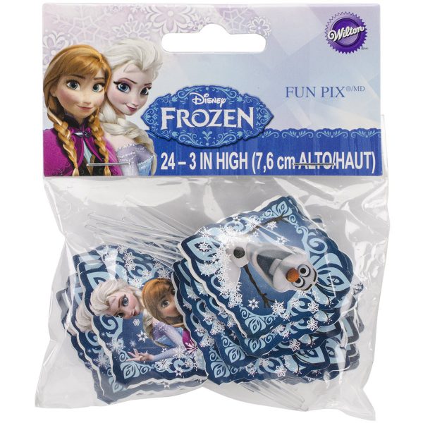 Wilton 1 X Industries 2113-4500 Disney Frozen Fun Pix Cupcake Decor