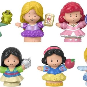 Fisher-Price Little People Toddler Toys Disney Princess Set with 6 Character Figures for Preschool Pretend Play Ages 18+ Months