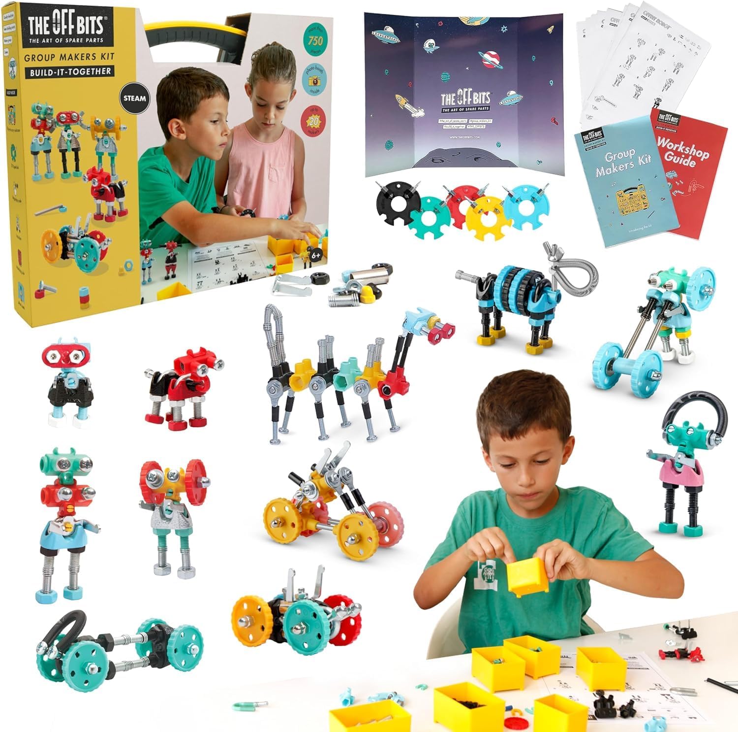 The Off Bits Educational STEM Toys for 6+: Robot Toy Building Sets, 3 ...
